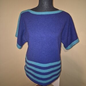 Vintage Christian Dior Teal and Blue Knitwear